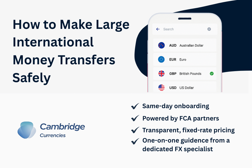 Large International Money Transfers | Send Large Sums Overseas