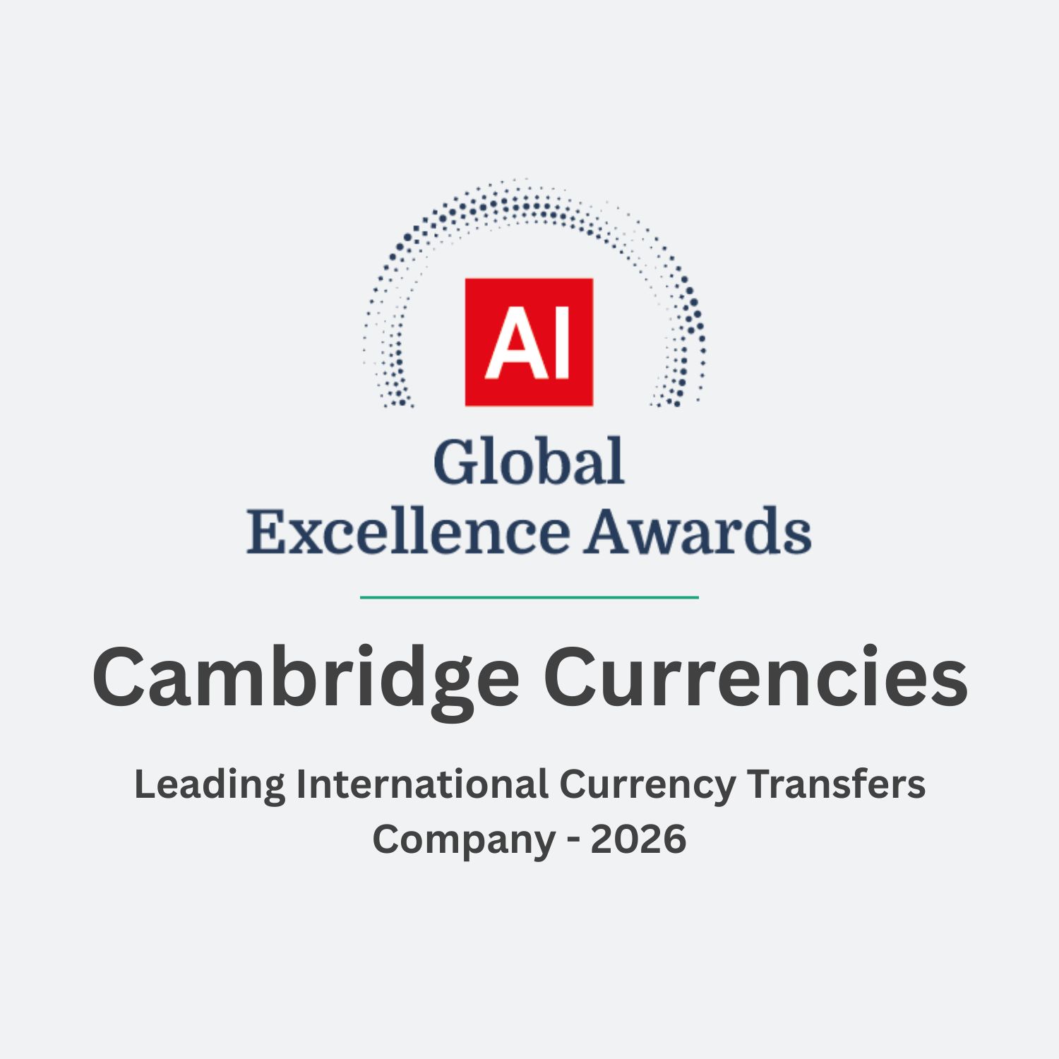 Cambridge Currencies Wins International Transfers Award 2026